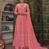 Pink Faux Georgette Anarkali Suit