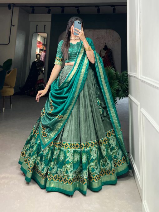 Tussar Silk Printed Lehenga Choli Effortless Glamour And Sophistication