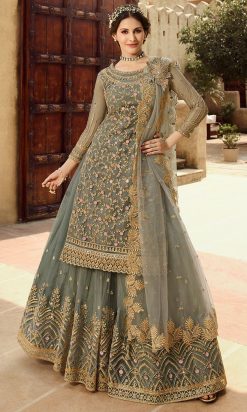 lehengas with long tops