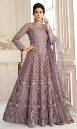 mauve asian dress