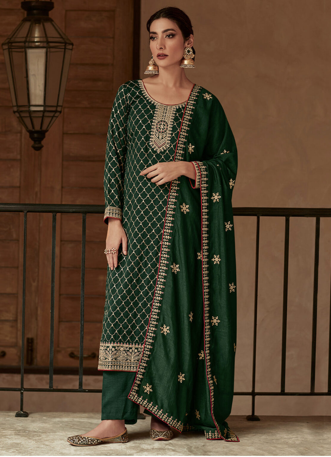 Green Embroidered Salwar Kameez Suit Salwar Kameez Designer Collection