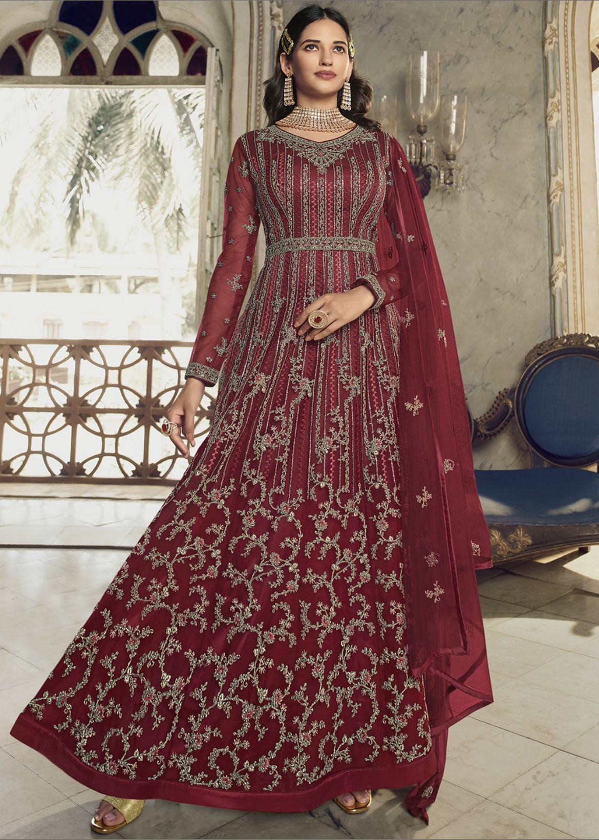 anarkali suit combo